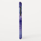 Bright Blue & Lila Abstrakte Alkoholtinte Monogram Case-Mate iPhone Hülle (Hinten/Links)