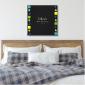 BRIGHT BLUE MITZVAH Bat Bar Mitzvah Sign up Board Leinwanddruck (Insitu (Schlafzimmer))