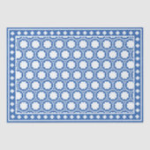 Bright Blue Modern Bone Inlay Decoupage Paper Seidenpapier (Vorderseite)