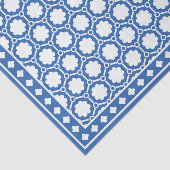 Bright Blue Modern Bone Inlay Decoupage Paper Seidenpapier (Ausschnitt)