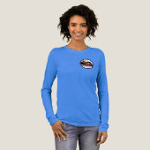 Bright Blue MOKAN Badlanders Womens LH Logo Tri-Blend Shirt (Volle Vorderseite)