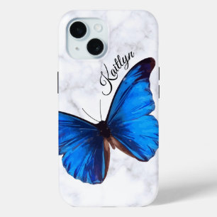 Bright Blue Morpho Butterfly   Benutzerdefinierter Case-Mate iPhone Hülle