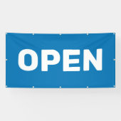 Bright Blue OPEN Banner (Horizontal)
