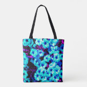 Bright Blue Petunias Tasche (Rückseite)
