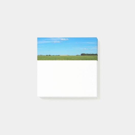 Bright Blue Prairie Sky Square Post-it Klebezettel (Vorderseite)