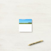 Bright Blue Prairie Sky Square Post-it Klebezettel (Auf Schreibtisch)