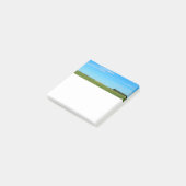 Bright Blue Prairie Sky Square Post-it Klebezettel (angewinkelt)