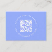 Bright Blue QR Code l Beruflich Trendclean Visitenkarte (Vorderseite)
