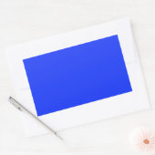 Bright Blue Rectangle Aufkleber (Umschlag)