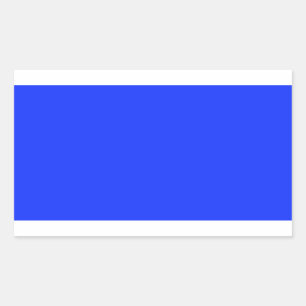 Bright Blue Rectangle Aufkleber