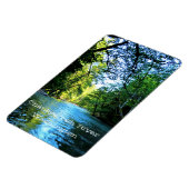 Bright Blue River Under Green Trees in Washington Magnet (Linke Seite)