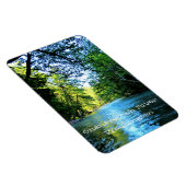 Bright Blue River Under Green Trees in Washington Magnet (Rechte Seite)