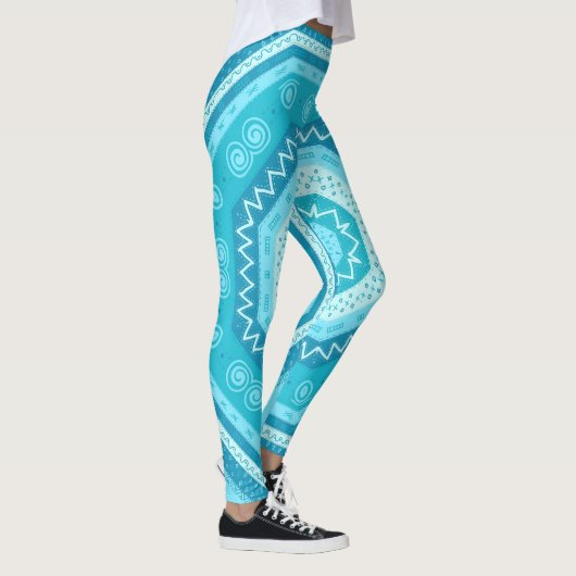 Bright Blue Sky Medallion Leggings (Rechts)