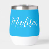 Bright Blue Trendy Customizable Name (Vorderseite)