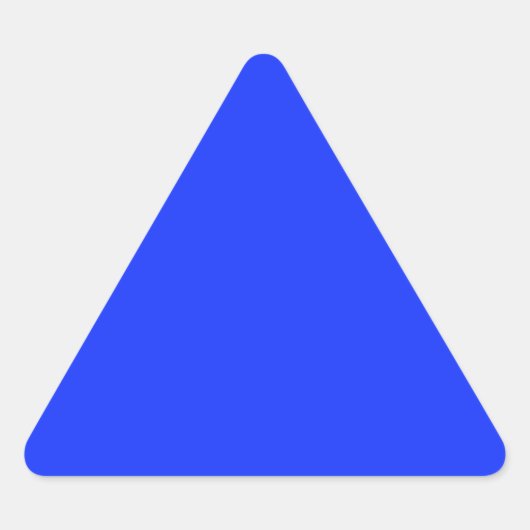 Bright Blue Triangle Sticker (Vorderseite)