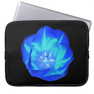 Bright Blue Tulip Laptop Bag Laptopschutzhülle