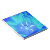 Bright Blue Tulip Notepad Notizblock (angewinkelt)