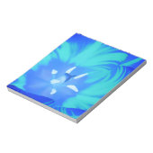Bright Blue Tulip Notepad Notizblock (Rotiert)