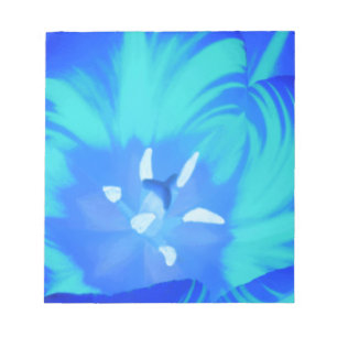 Bright Blue Tulip Notepad Notizblock