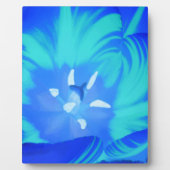 Bright Blue Tulip Plaque Fotoplatte (Vorderseite)