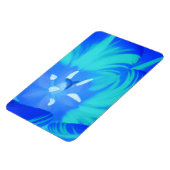 Bright Blue Tulip Premium Magnet (Linke Seite)