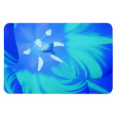 Bright Blue Tulip Premium Magnet (Horizontal)