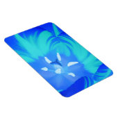 Bright Blue Tulip Premium Magnet (Rechte Seite)