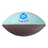 Bright Blue Turtle Dude Football (Gedreht 90)