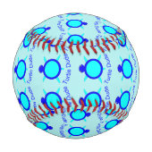 Bright Blue Turtle Typ Baseball (Rückseite)