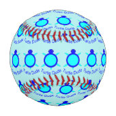 Bright Blue Turtle Typ Baseball (Vorderseite)