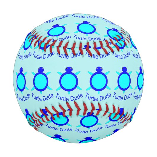 Bright Blue Turtle Typ Baseball (Vorderseite)