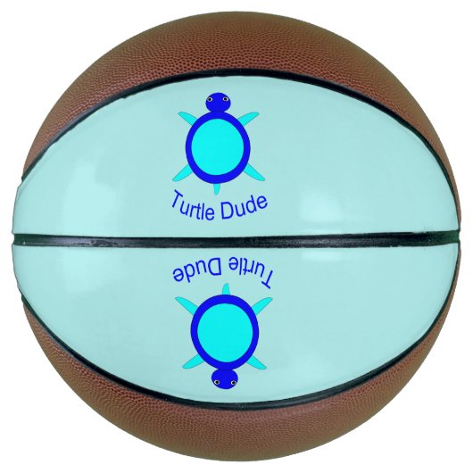 Bright Blue Turtle Typ Basketballs (Vorderseite)