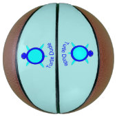 Bright Blue Turtle Typ Basketballs (Vertikal)