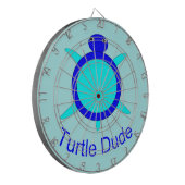 Bright Blue Turtle Typ Dart Board Dartscheibe (Vorderseite Links)