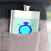 Bright Blue Turtle Typ Flask Flachmann (Beispiel)