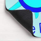 Bright Blue Turtle Typ Mousepad (Ecke)