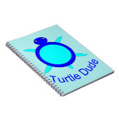 Bright Blue Turtle Typ Notebook Notizblock (Rechte Seite)