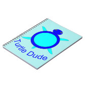 Bright Blue Turtle Typ Notebook Notizblock (Linke Seite)