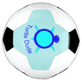Bright Blue Turtle Typ Soccer Ball (Gedreht)