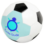 Bright Blue Turtle Typ Soccer Ball (Dreiviertel)