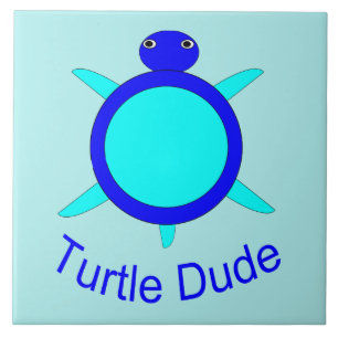 Bright Blue Turtle Typ Tile Fliese