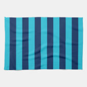 Bright Blue und Navy Streifen Geschirrtuch (Horizontal)