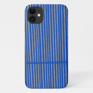 Bright Blue Unique Modern Stripe Muster Cool Case-Mate iPhone Hülle