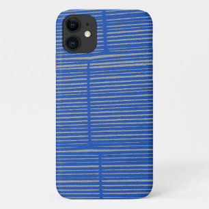 Bright Blue Unique Modern Stripe Muster Cool Case-Mate iPhone Hülle