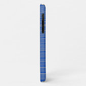 Bright Blue Unique Modern Stripe Muster Cool Case-Mate iPhone Hülle (Hinten/Links)