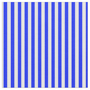 Bright Blue & White Streifen Stoff