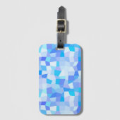 Bright Blues Mosaic Gepäckanhänger (Vorderseite Vertikal)