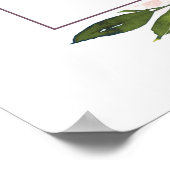 BRIGHT BLUSH BURGUNDY FLORAL BRAUTPARTY WILLKOMMEN POSTER (Ecke)