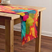 BRIGHT BOHEMIA Boho Style Table Runner Kurzer Tischläufer (Beispiel)