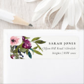 BRIGHT BOHO BLUSH BURGUNDY FLORAL BUNCH ADRESSE (Insitu)